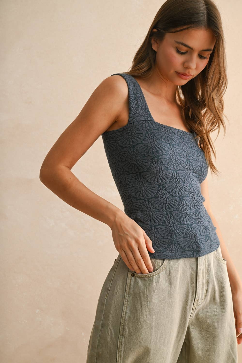 Jamie Pattern Knit Tank