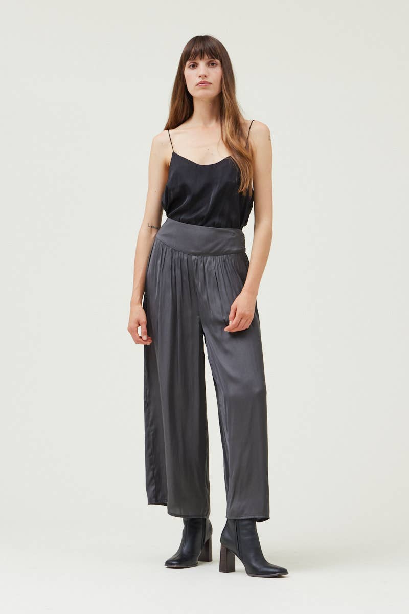 Cameron Wide-leg Satin Pants