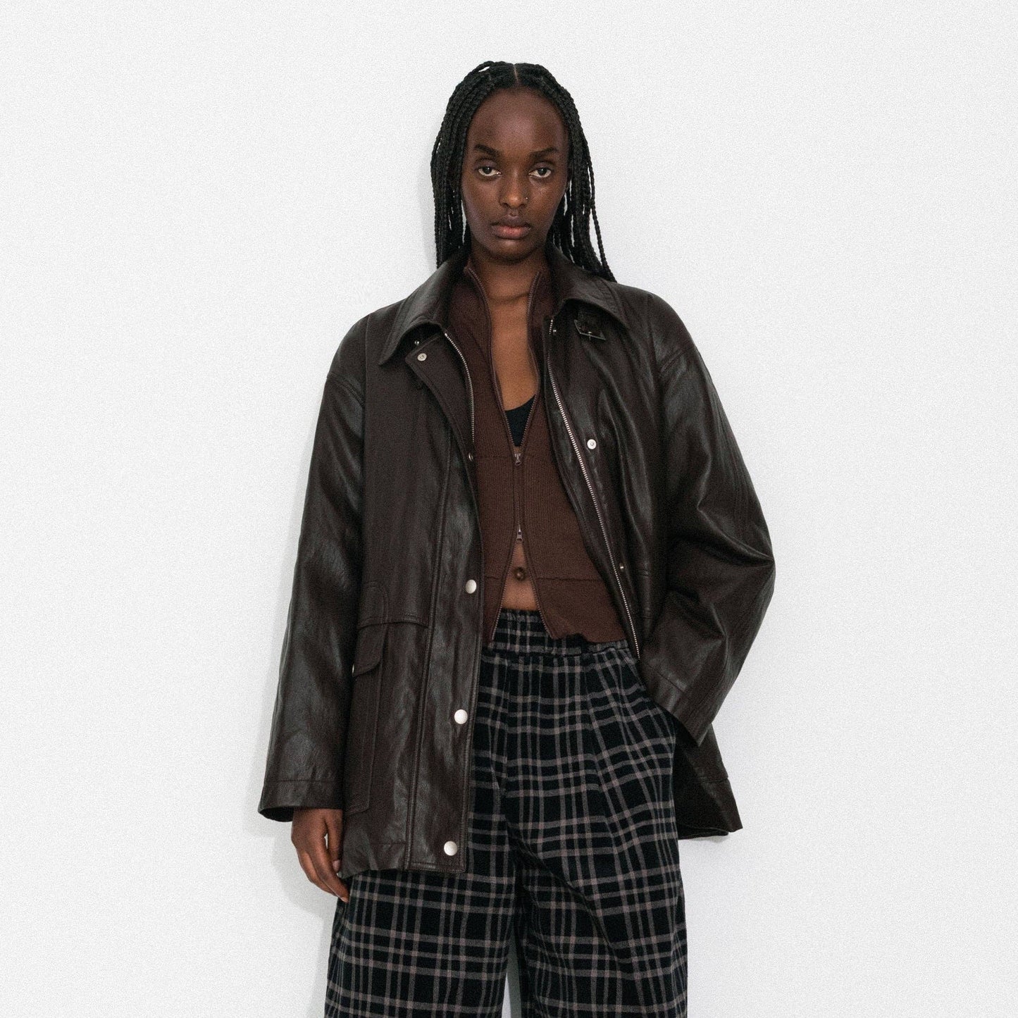 Two-Way Collar Boxy Down Jacket