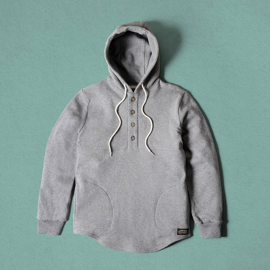 Camping Hoodie - Heather Grey Rainbow Speckle