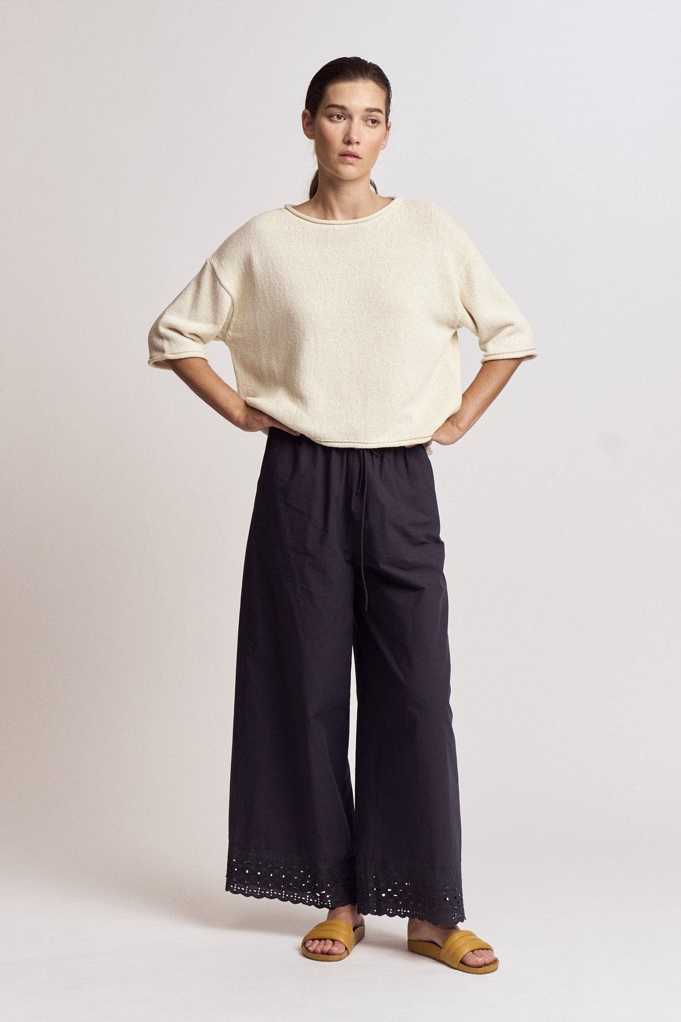 Elizabeth Rolled Edge Sweater