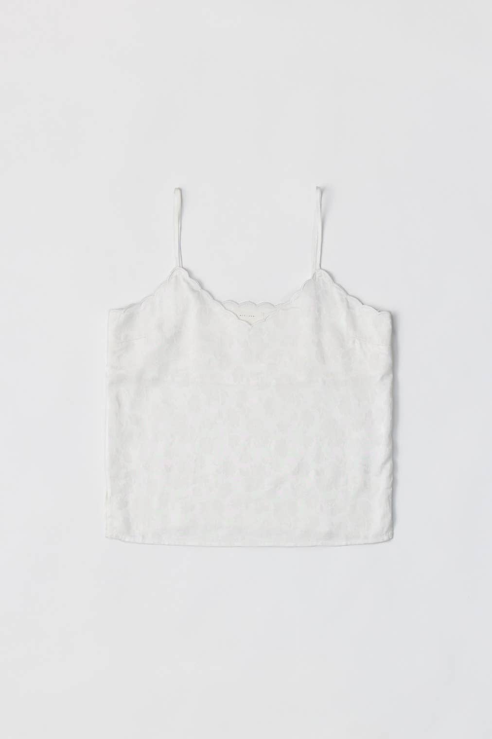 The Sylvia Top | Scalloped Edge Slip Tank