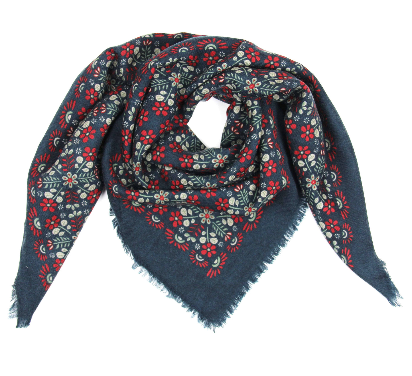 Agata Navy Wool Square