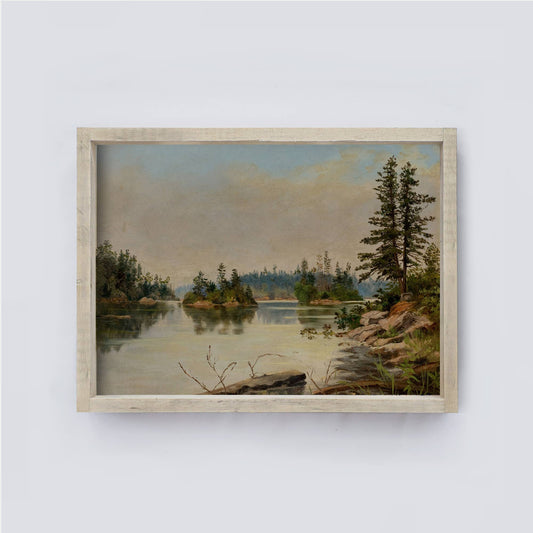 Stoney Lake Ontario Painting Framed Print