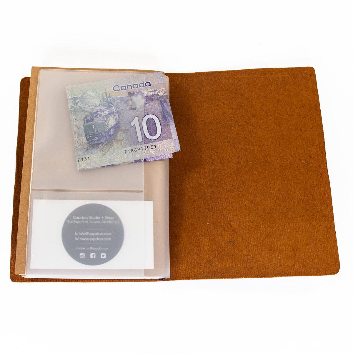 Explore Leather Bound Traveler's Notebook - Small Chestnut
