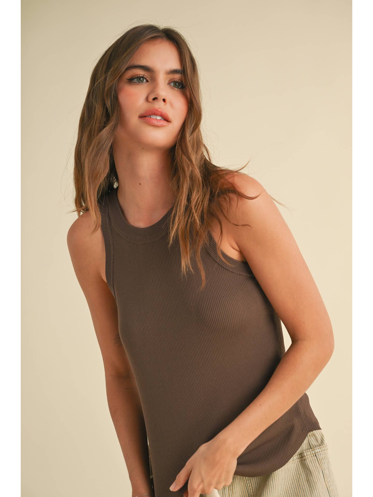 Alexandra Classic Ribbed Tank Top