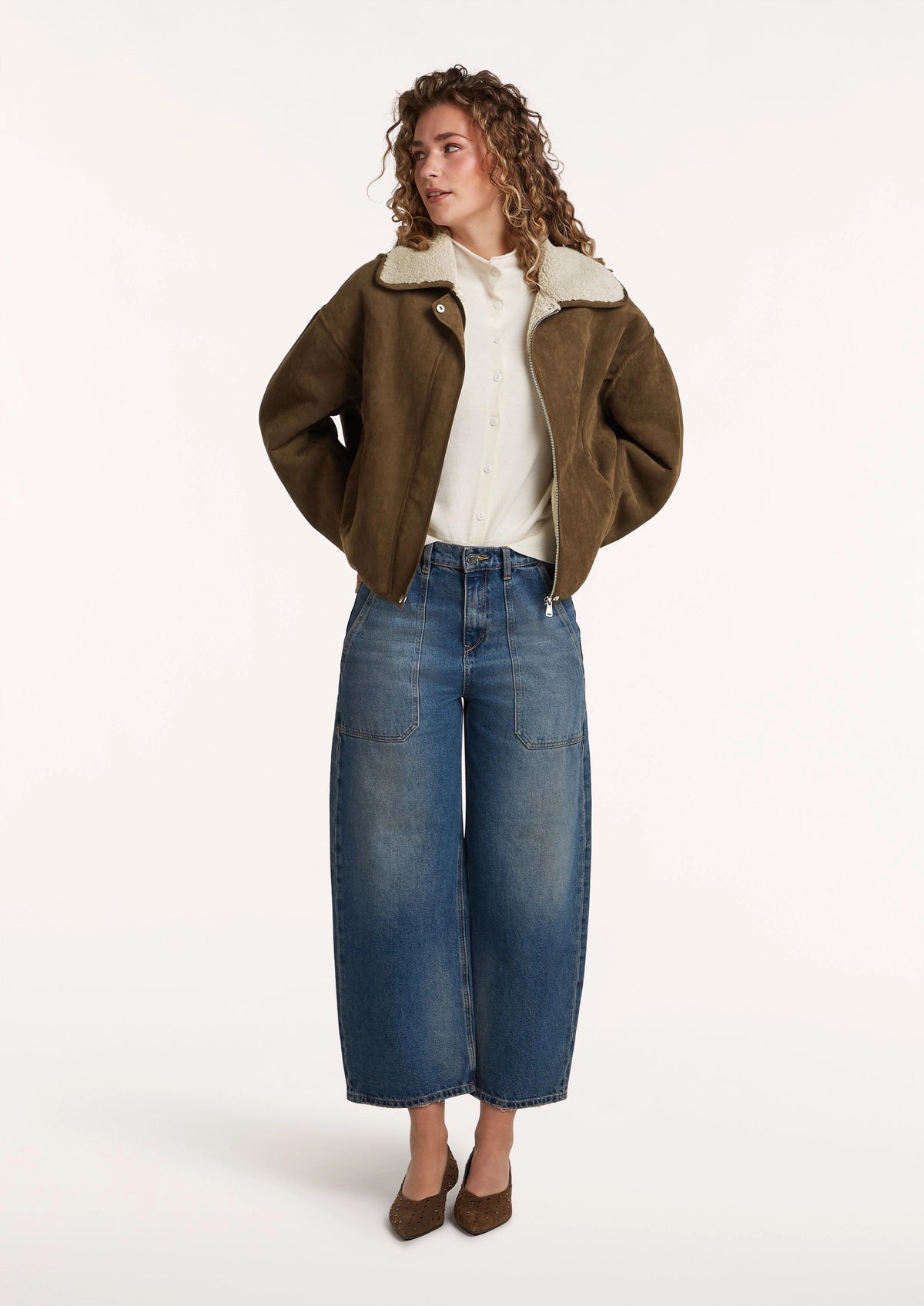 Daphne Faux Suede Jacket