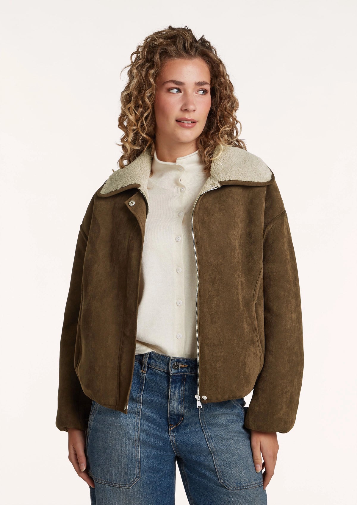 Daphne Faux Suede Jacket
