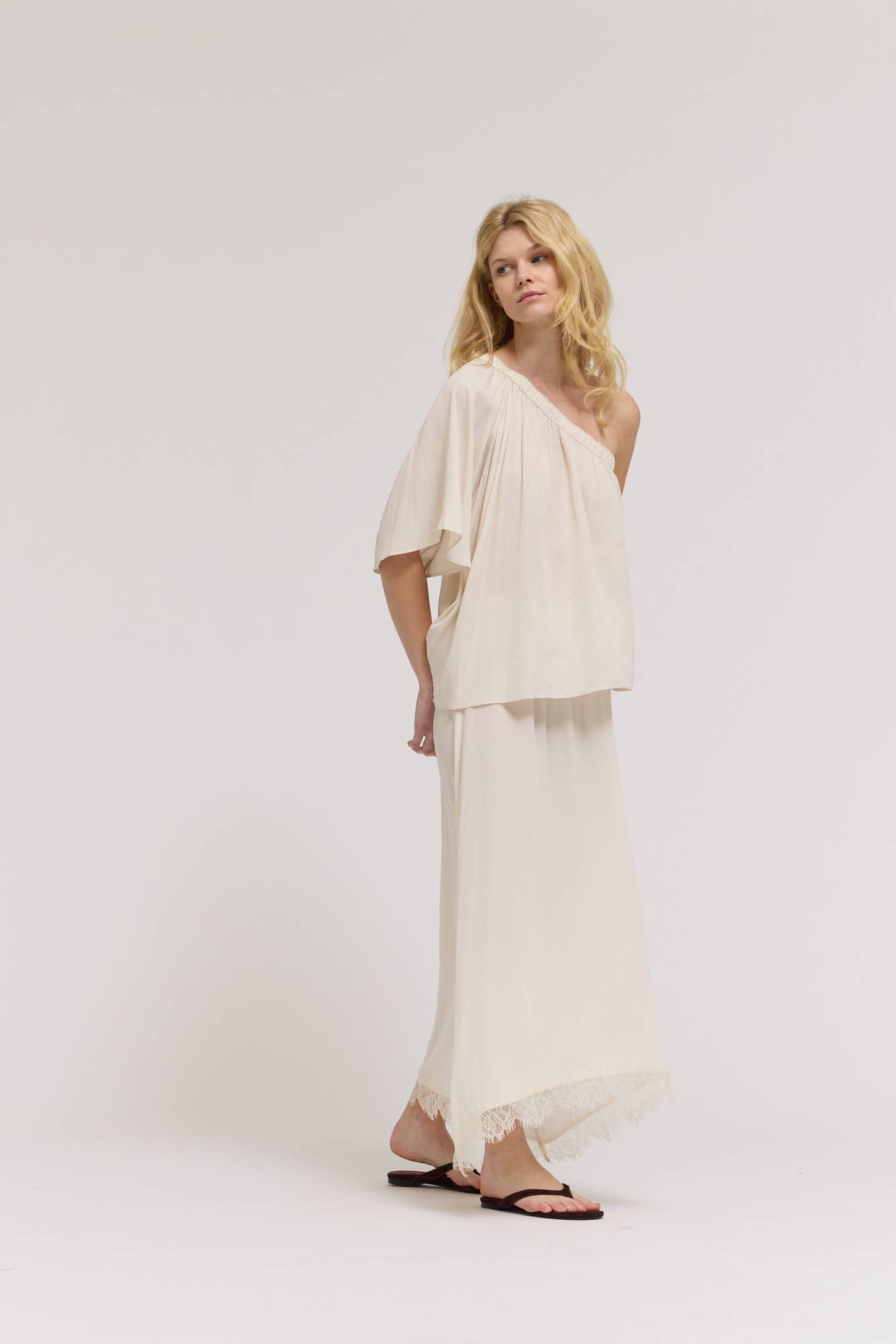 Senni Lace Satin Skirt