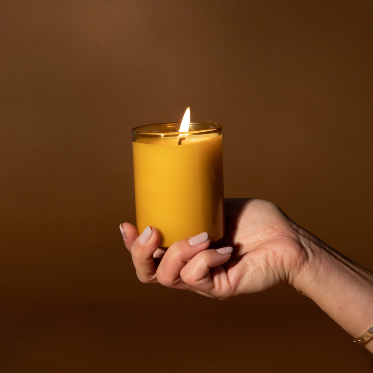 The Beekeeper - Honey + Clover - 8oz Glass Candle