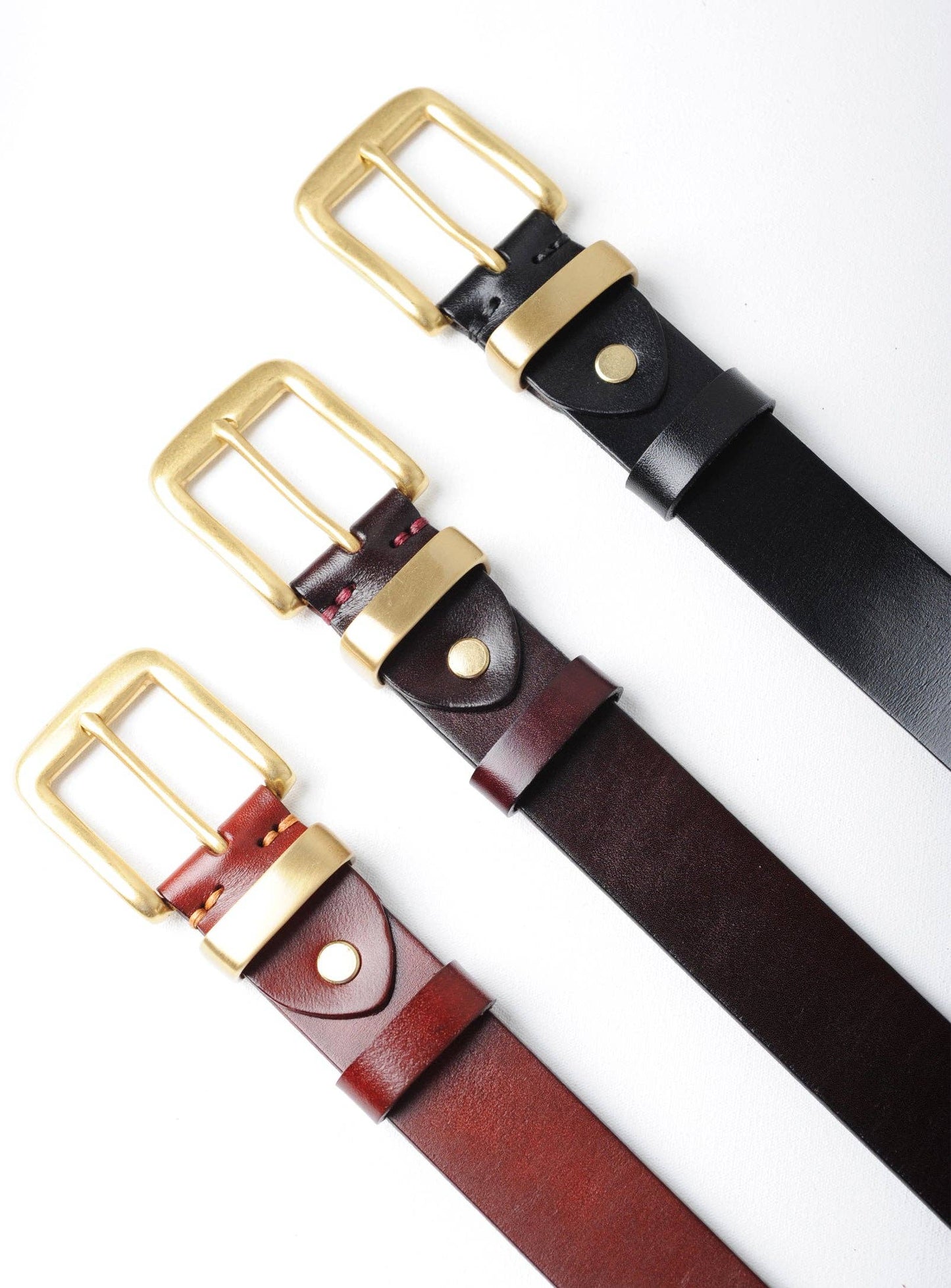 Tuscany Deluxe Italian Leather Belt - Chestnut