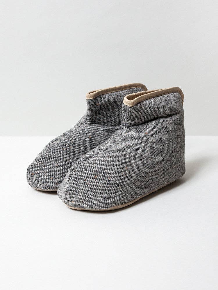 Sasawashi Wool Room Boots - Grey