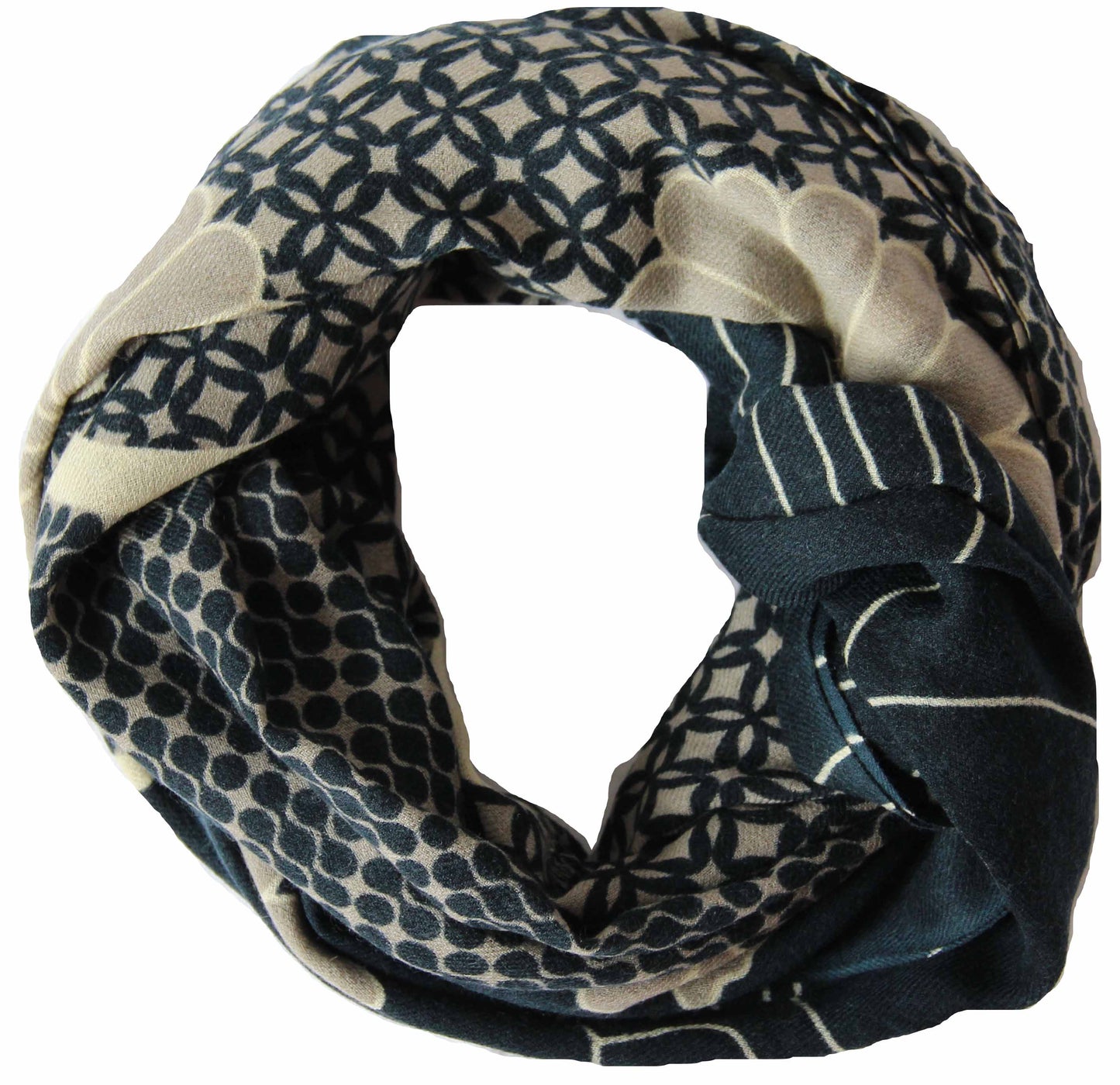 Navy Navy Origami XL Scarf