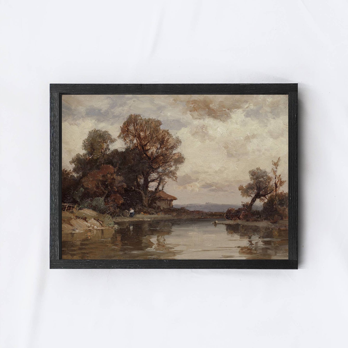 Vintage Landscape Painting Framed Print