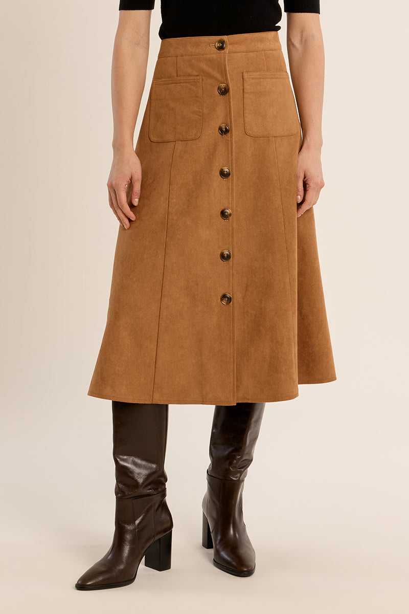 Eloise Faux Suede Skirt