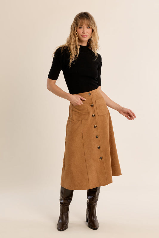 Eloise Faux Suede Skirt