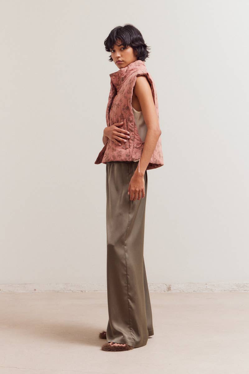 Sora Floral Padded Vest