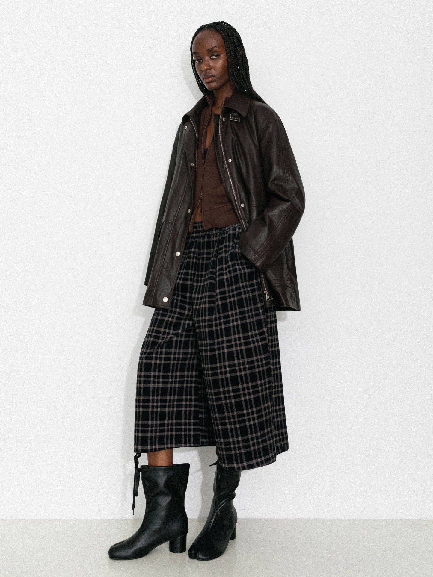 Two-Way Collar Boxy Down Jacket