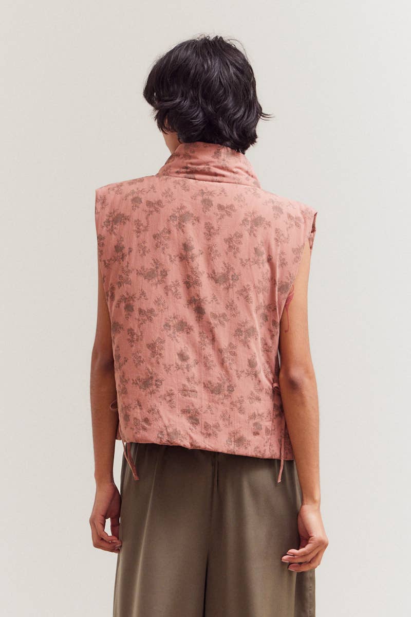 Sora Floral Padded Vest