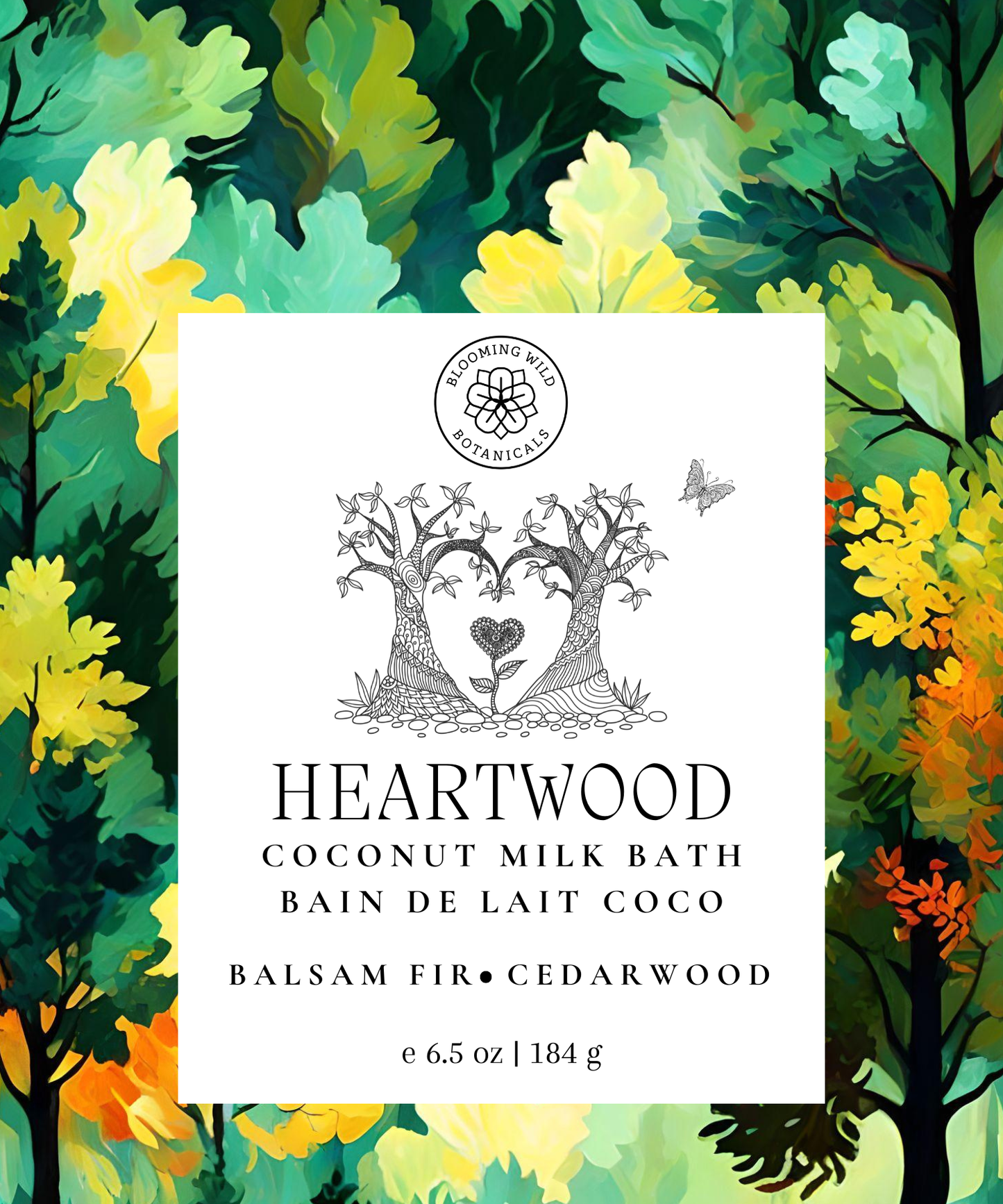 Heartwood Coconut Milk Bath Salt Sachet | Fir, Cedar, Orange