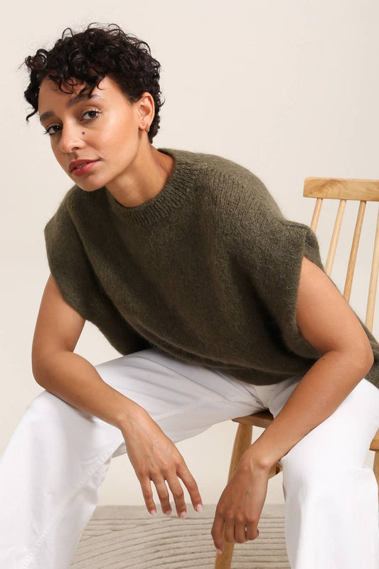 Jaqueline Sleeveless Crewneck Slipover