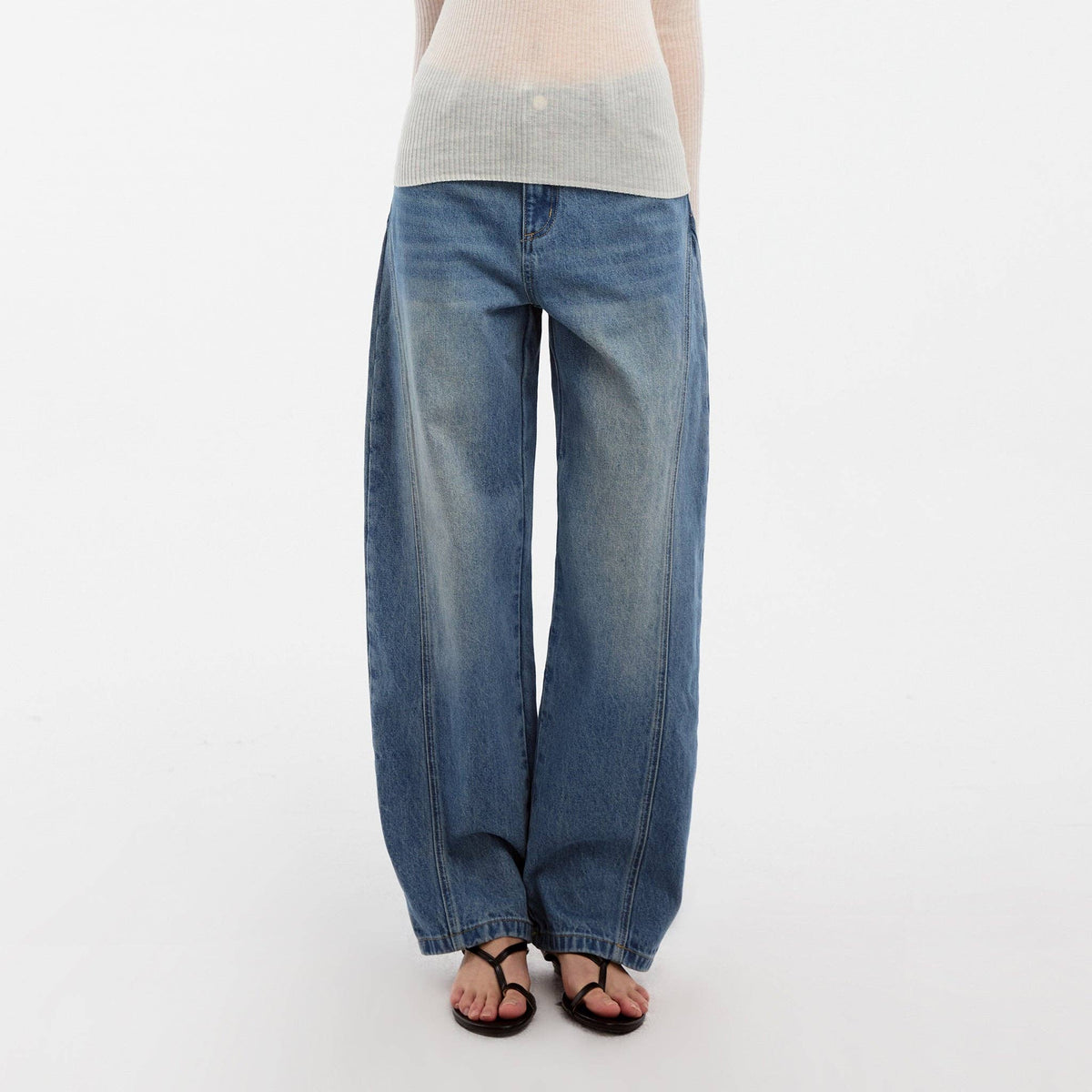 CUBIC Curved Ribbon Jeans