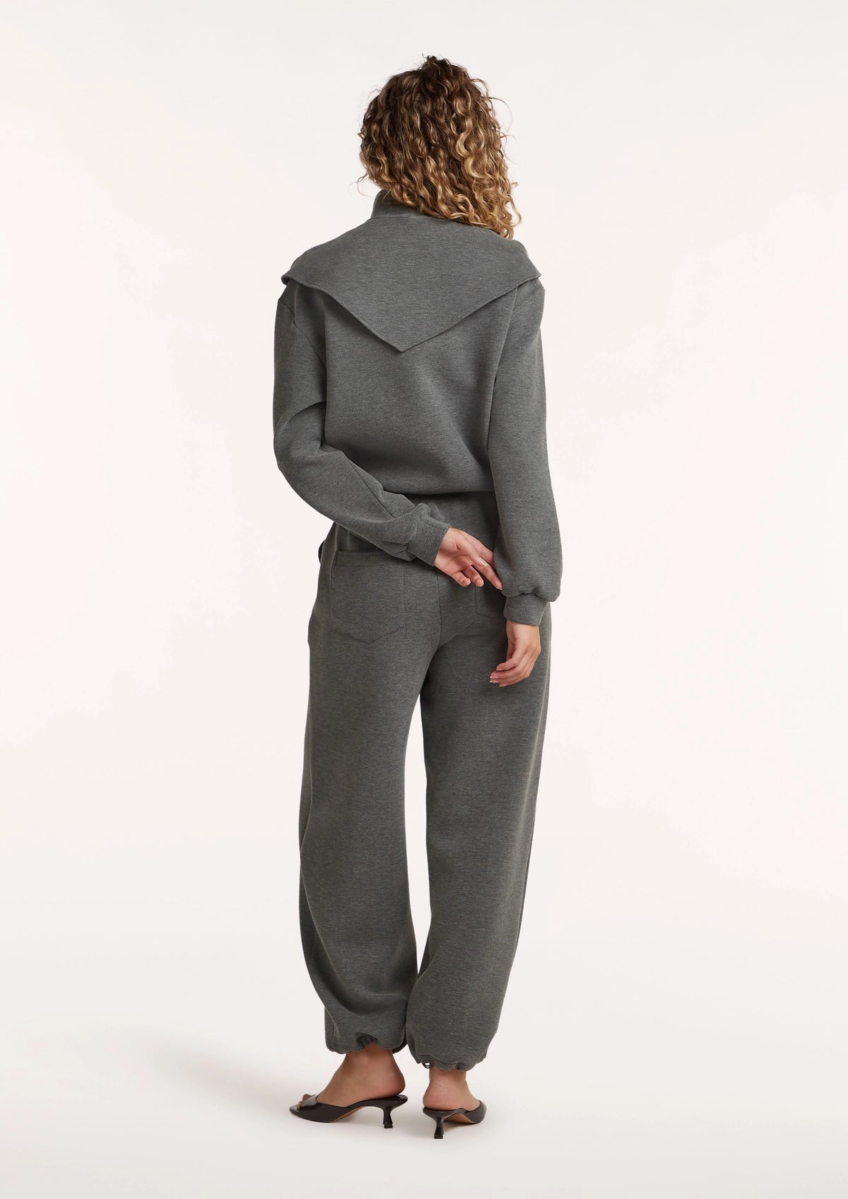 Hilde 1/4 Zip Sweater with Scarf