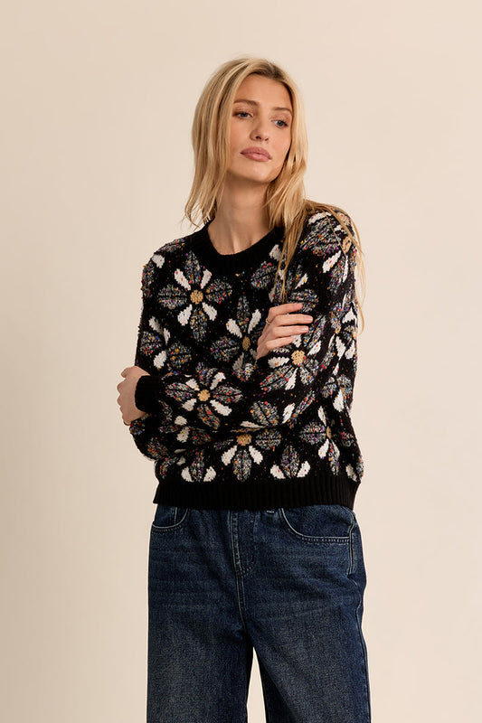 Harper Floral Print Sweater