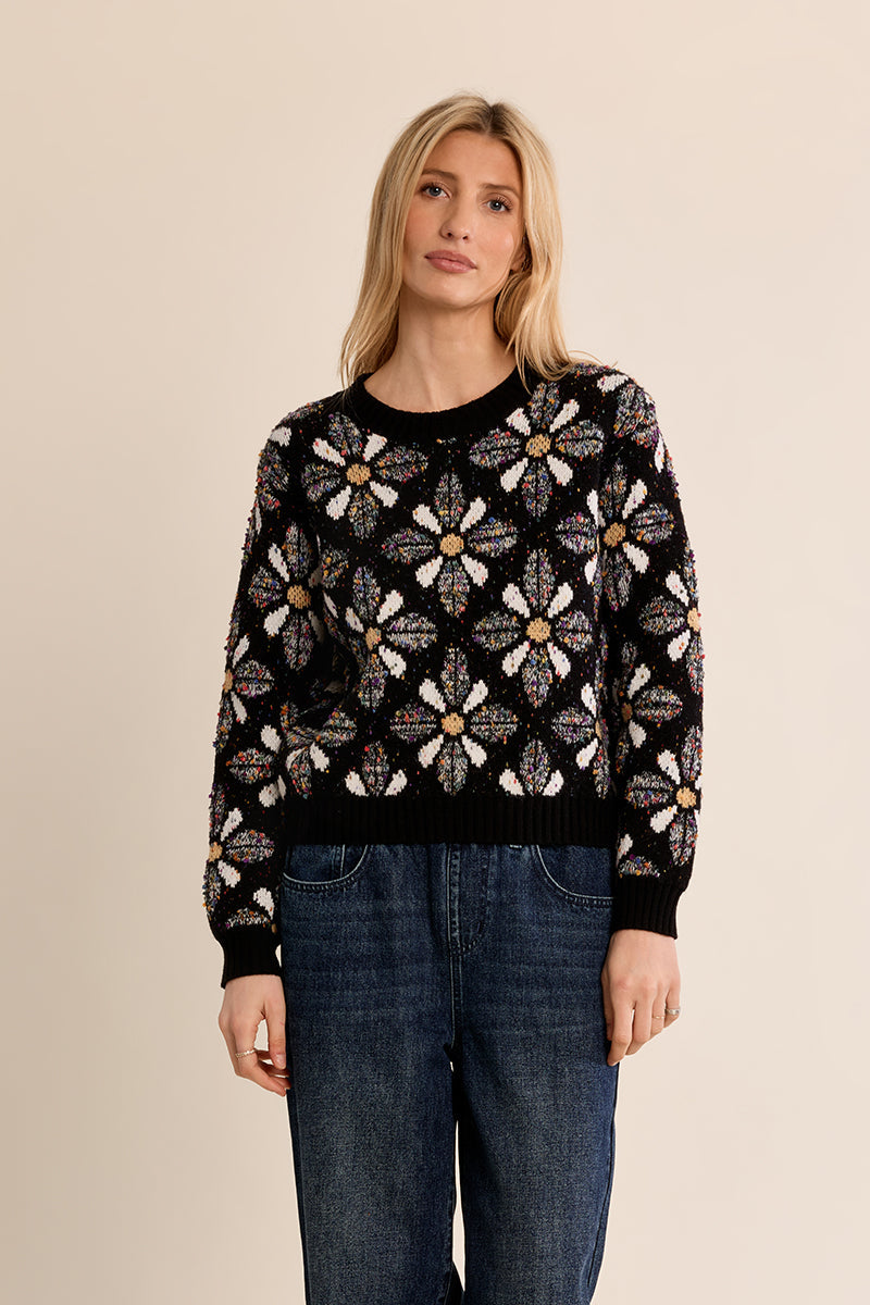 Harper Floral Print Sweater