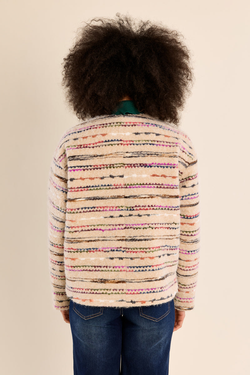 Josie Striped Buttondown Jacket