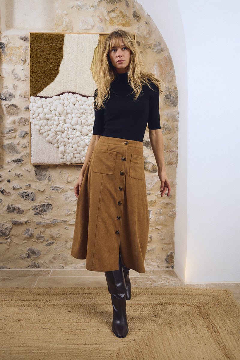 Eloise Faux Suede Skirt