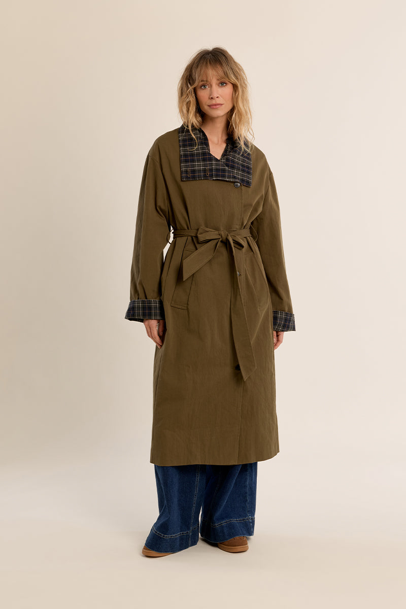 Genevieve Belted Trench Coat