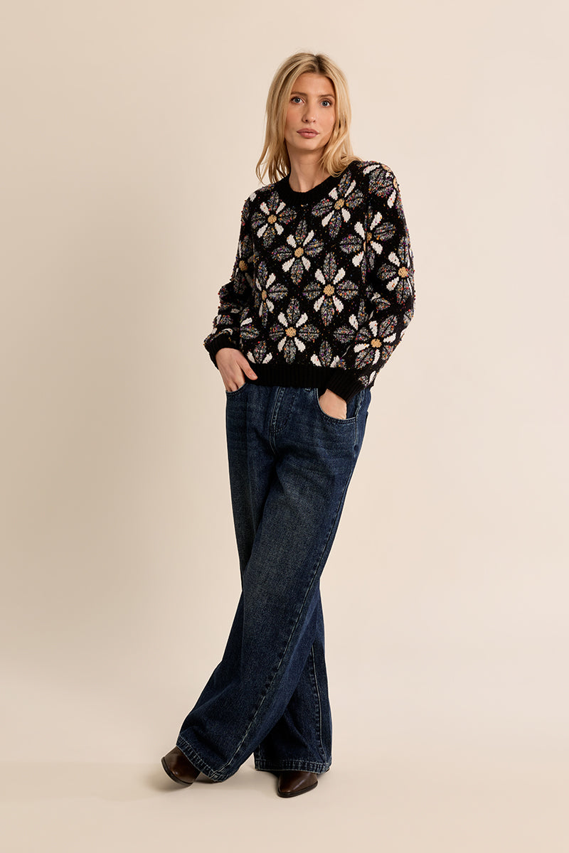 Harper Floral Print Sweater