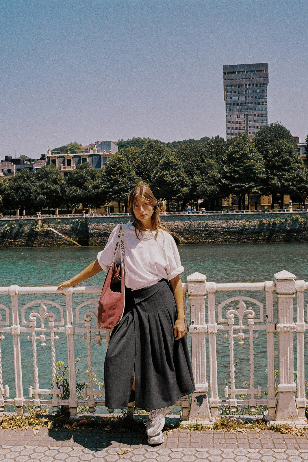 Sarah Pleated Crossover Skirt