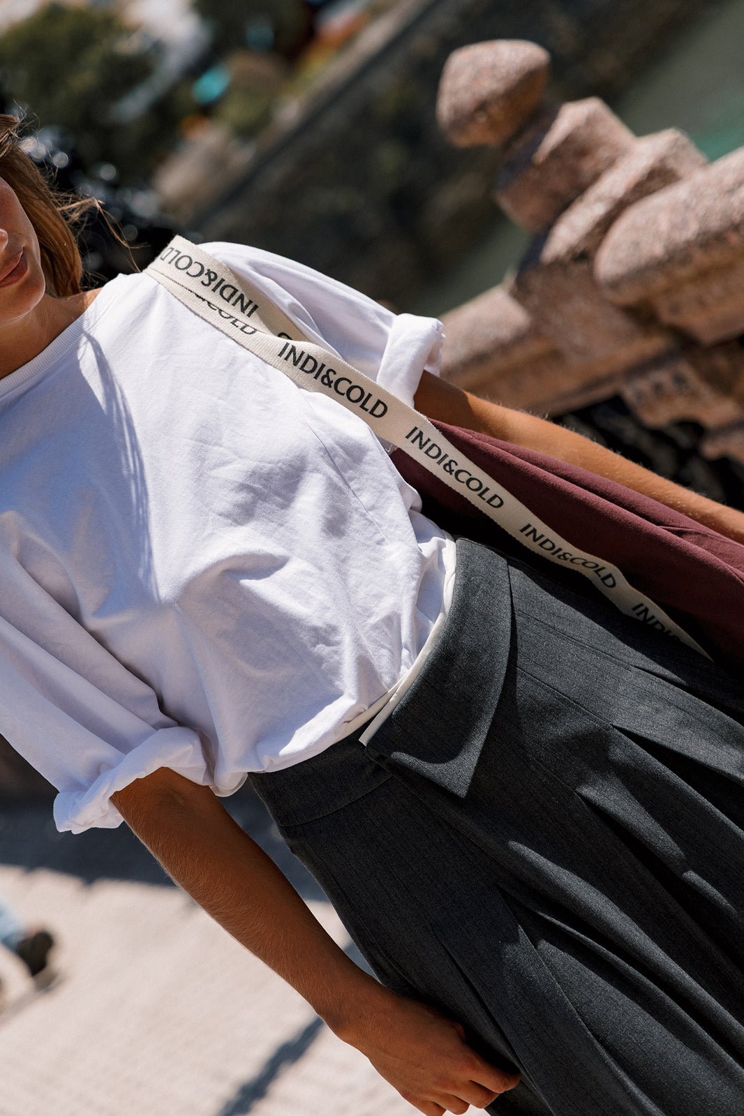 Sarah Pleated Crossover Skirt