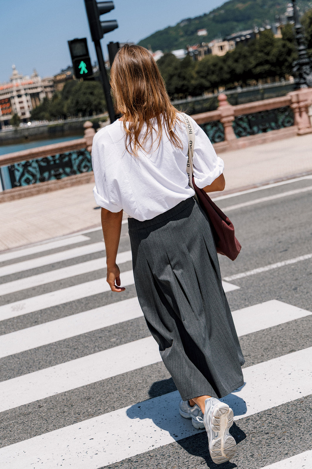 Sarah Pleated Crossover Skirt