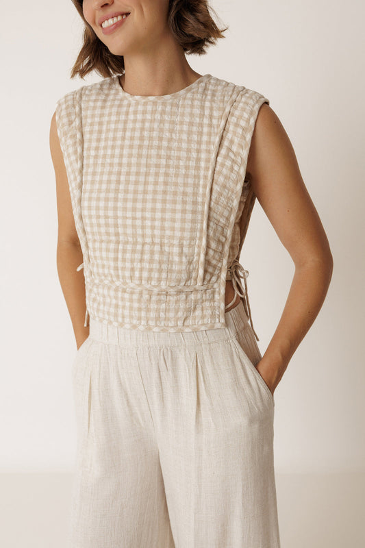 Hallie Gingham Blouse