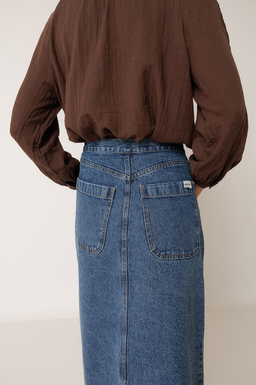 Beatrice Denim Wrap Skirt
