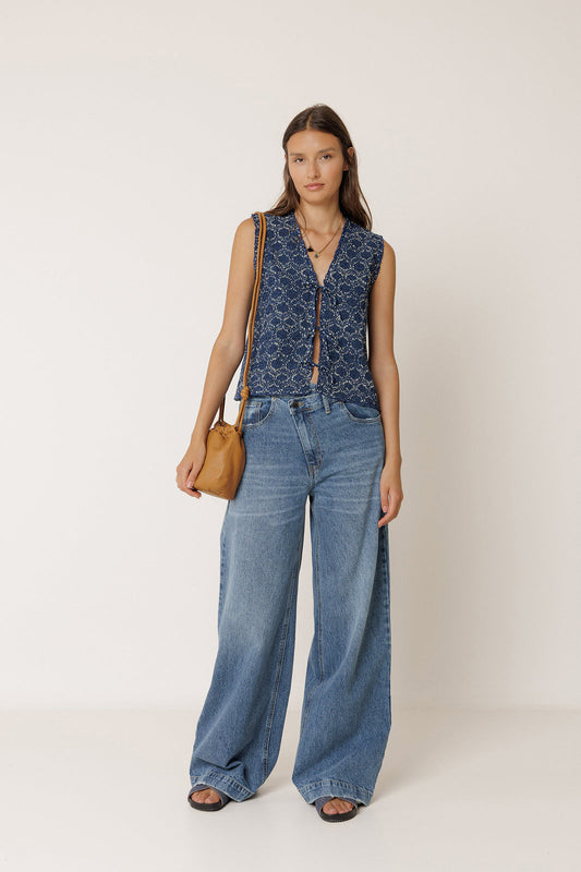 Nadine Tie Front Vest