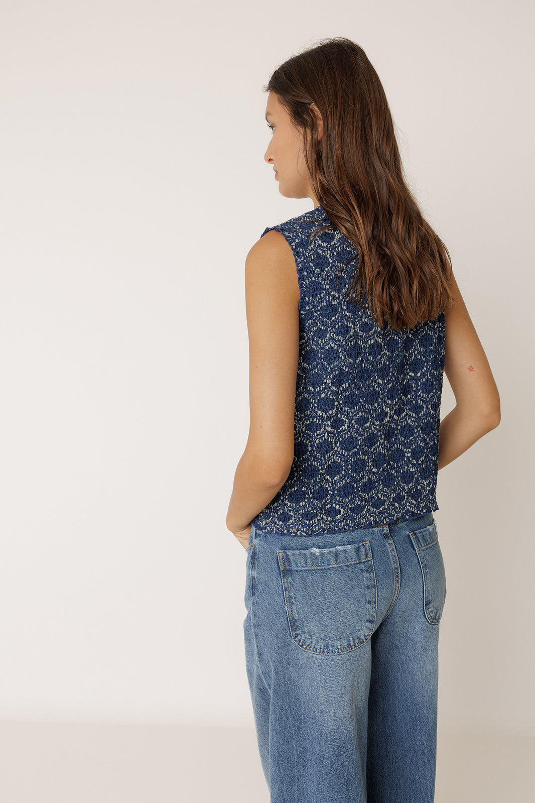 Nadine Tie Front Vest